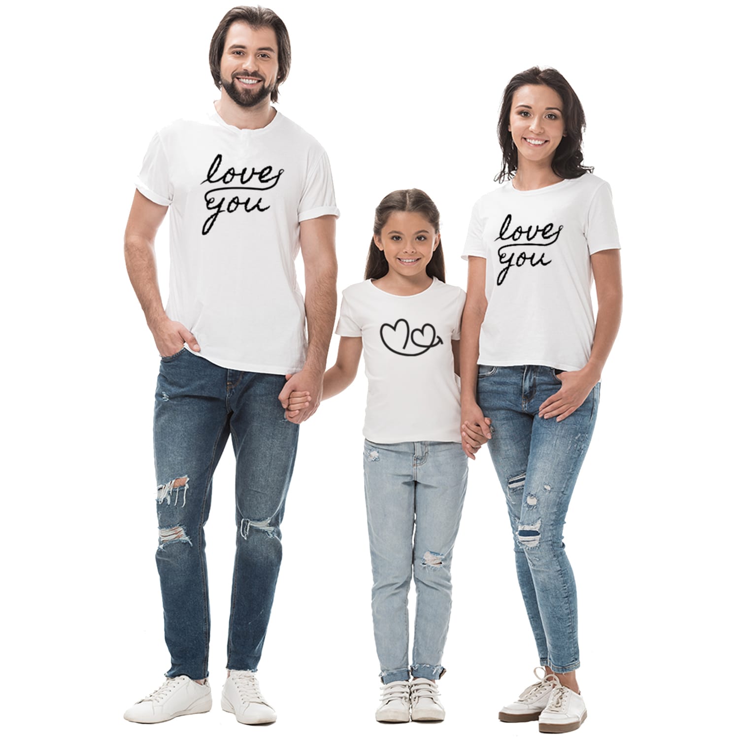 Love You Family T-shirt Pack OF 4