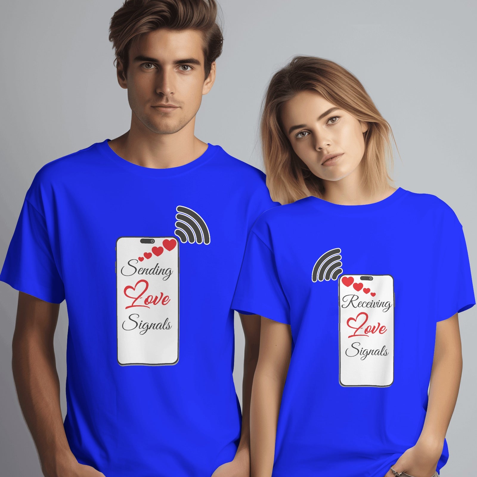 Love Signals Couple T-shirt