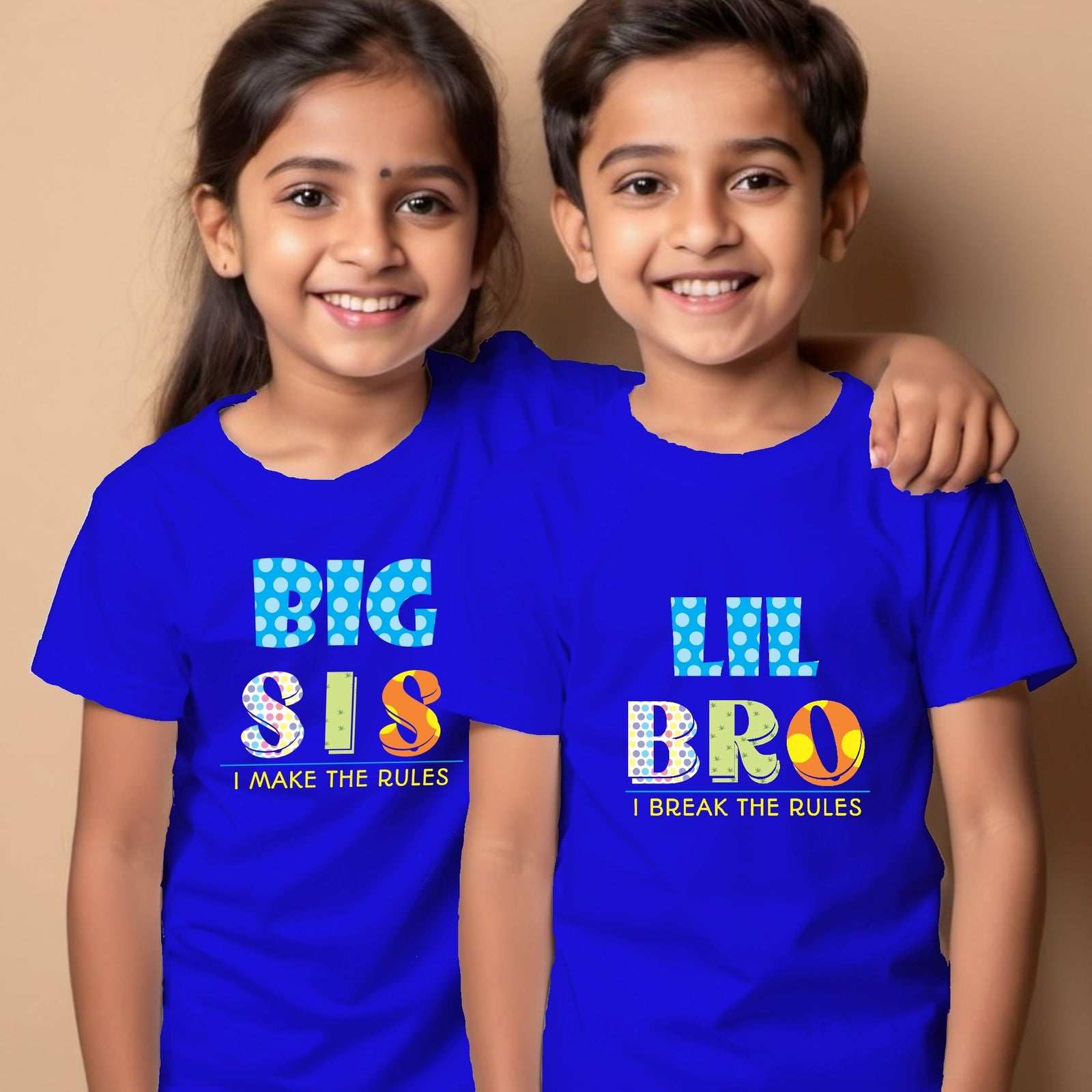 Big Sis Little Bro Rakhi T-shirt for Brother Sister