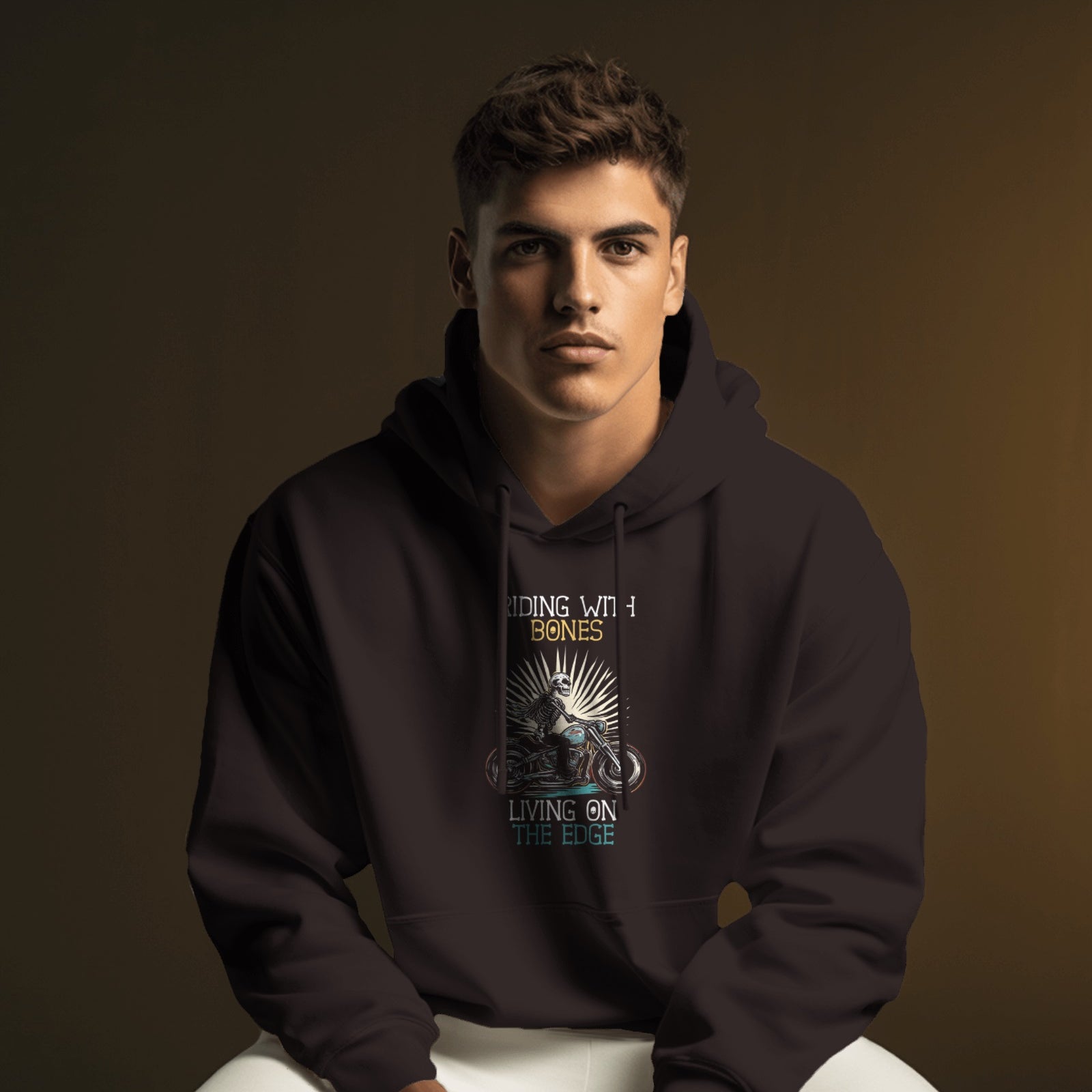 Riding with bones - Traveller Hoodie