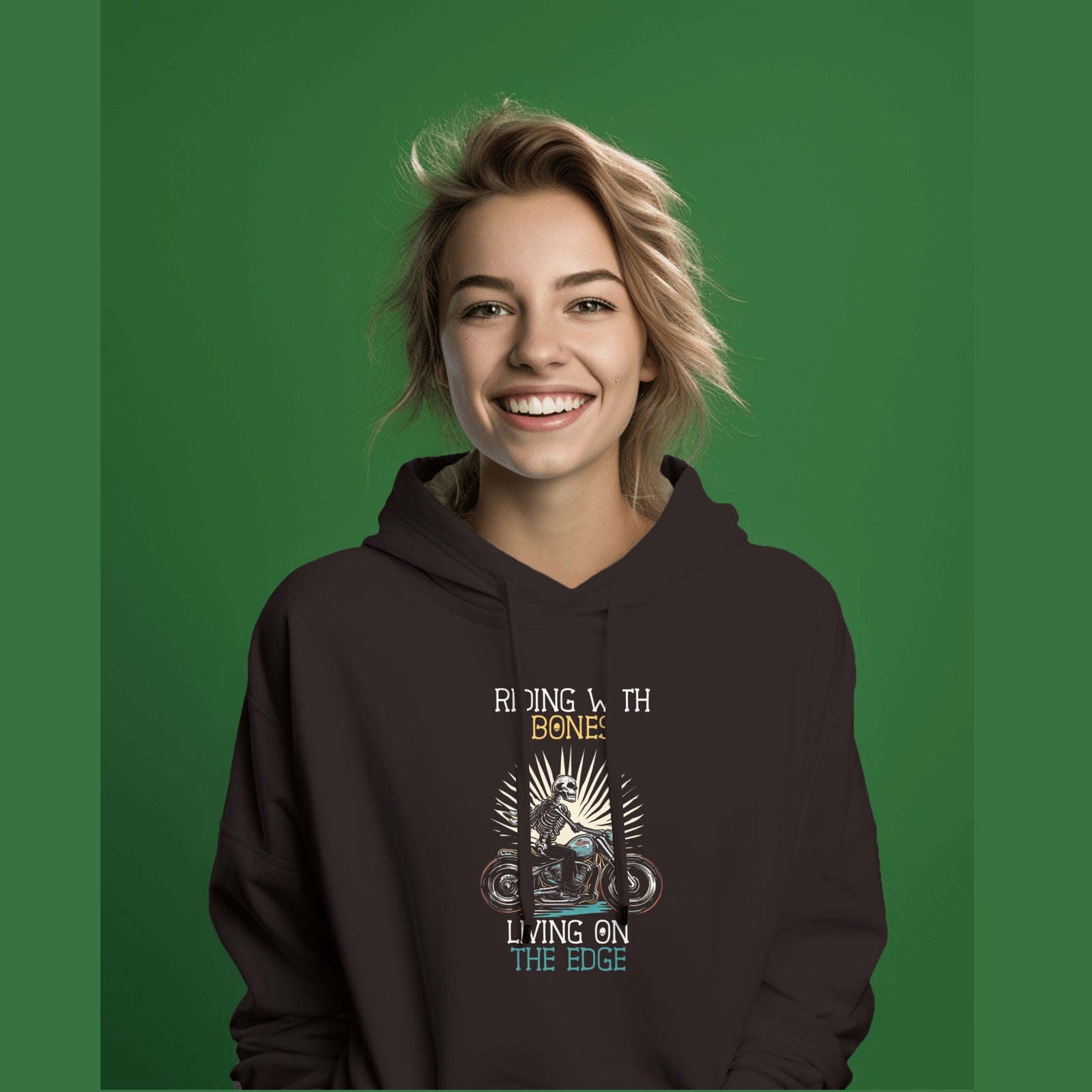 Riding with bones - Traveller Hoodie