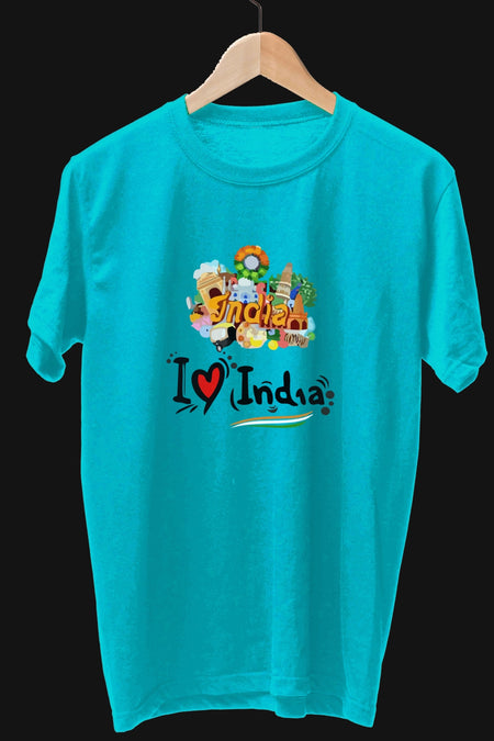 I love India Colorful T-shirt