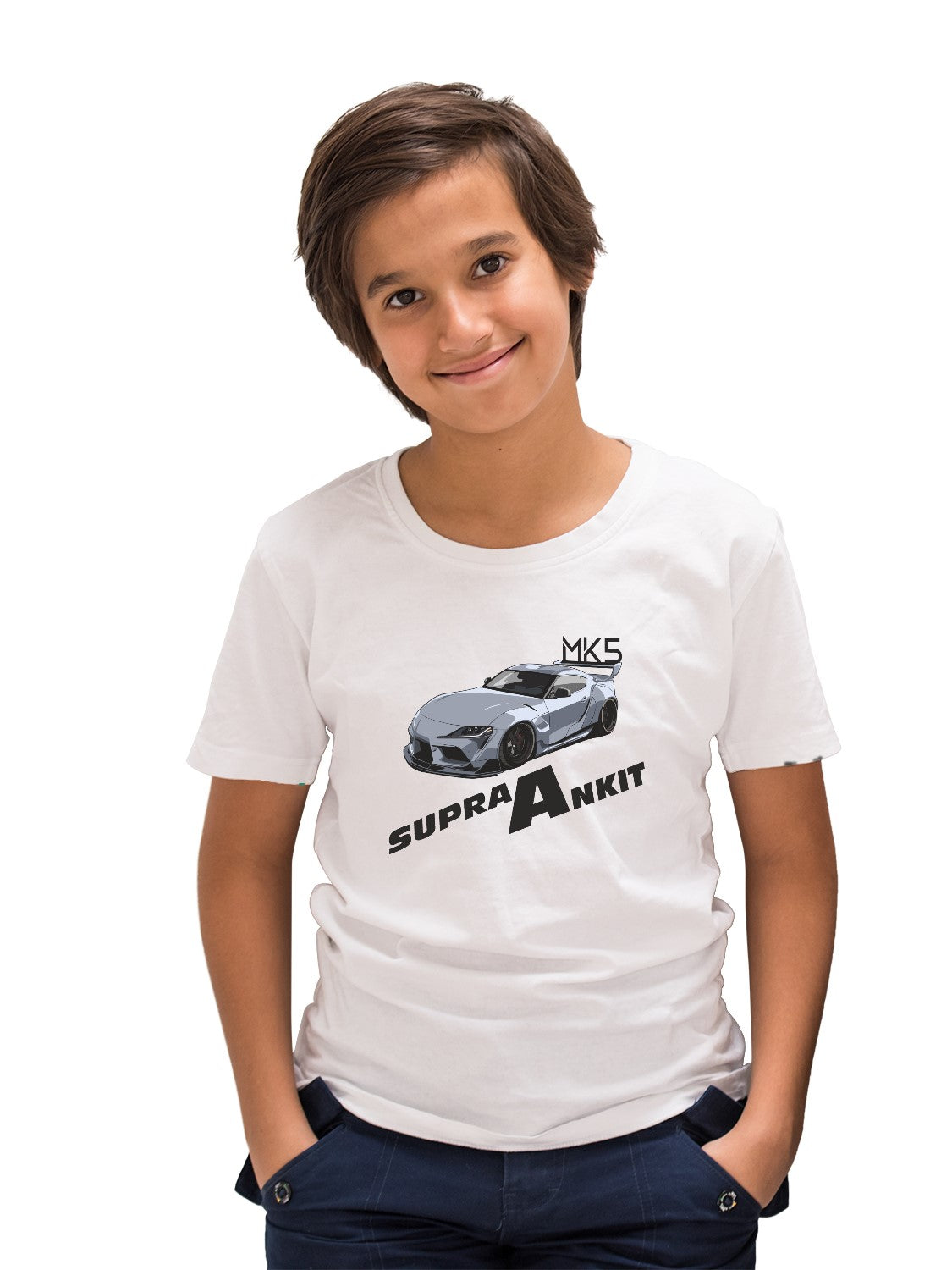 Supra car with custom boy Name T-shirt