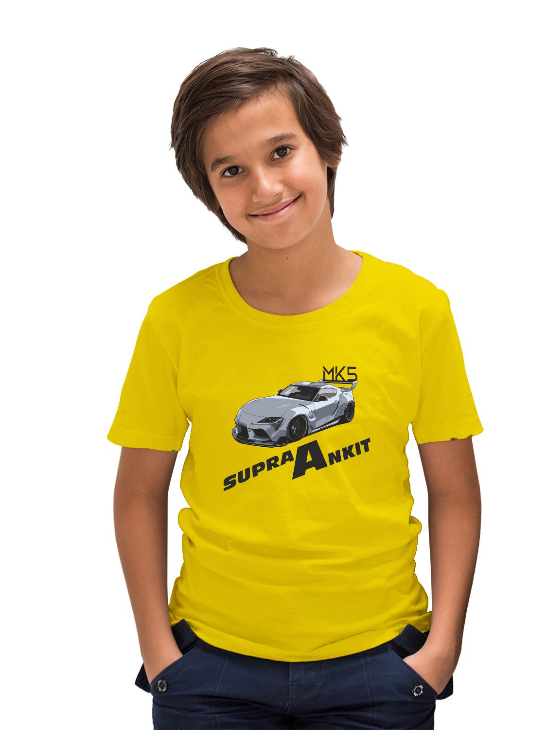 Supra car with custom boy Name T-shirt