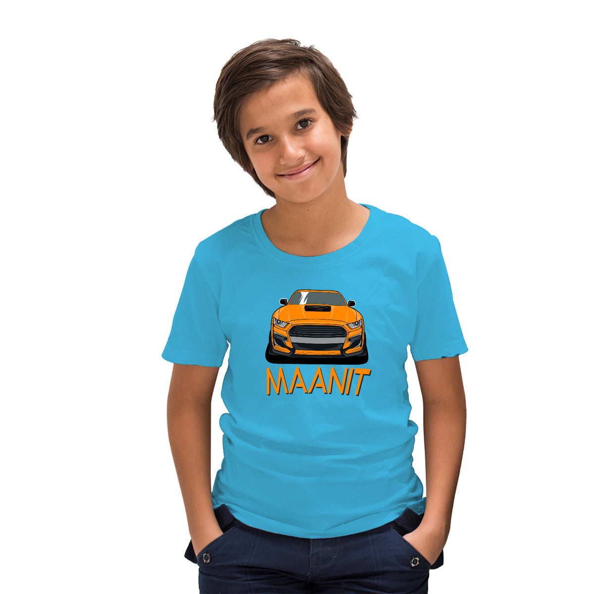 チ*ー様 SUNSEA カーディガンT-SHIRT CUSTOMIZED CAR Orange car pic with custom Name T-shirt – DeshiDukan T-shirts and