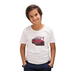 Stylish car with boy Name T-shirt