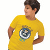Space boy with custom name t-shirt