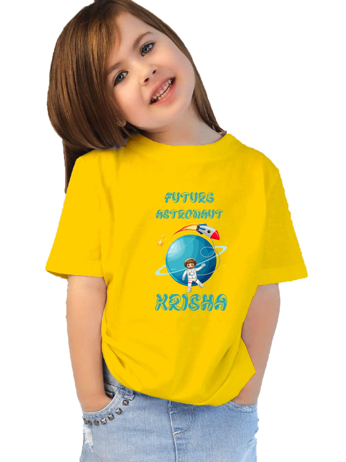 Future Astronaut girls custom t-shirt with Name