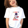 I am going moon - cotton space t-shirt for girls