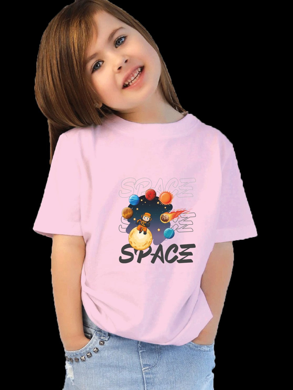 Space girl stylish t-shirts