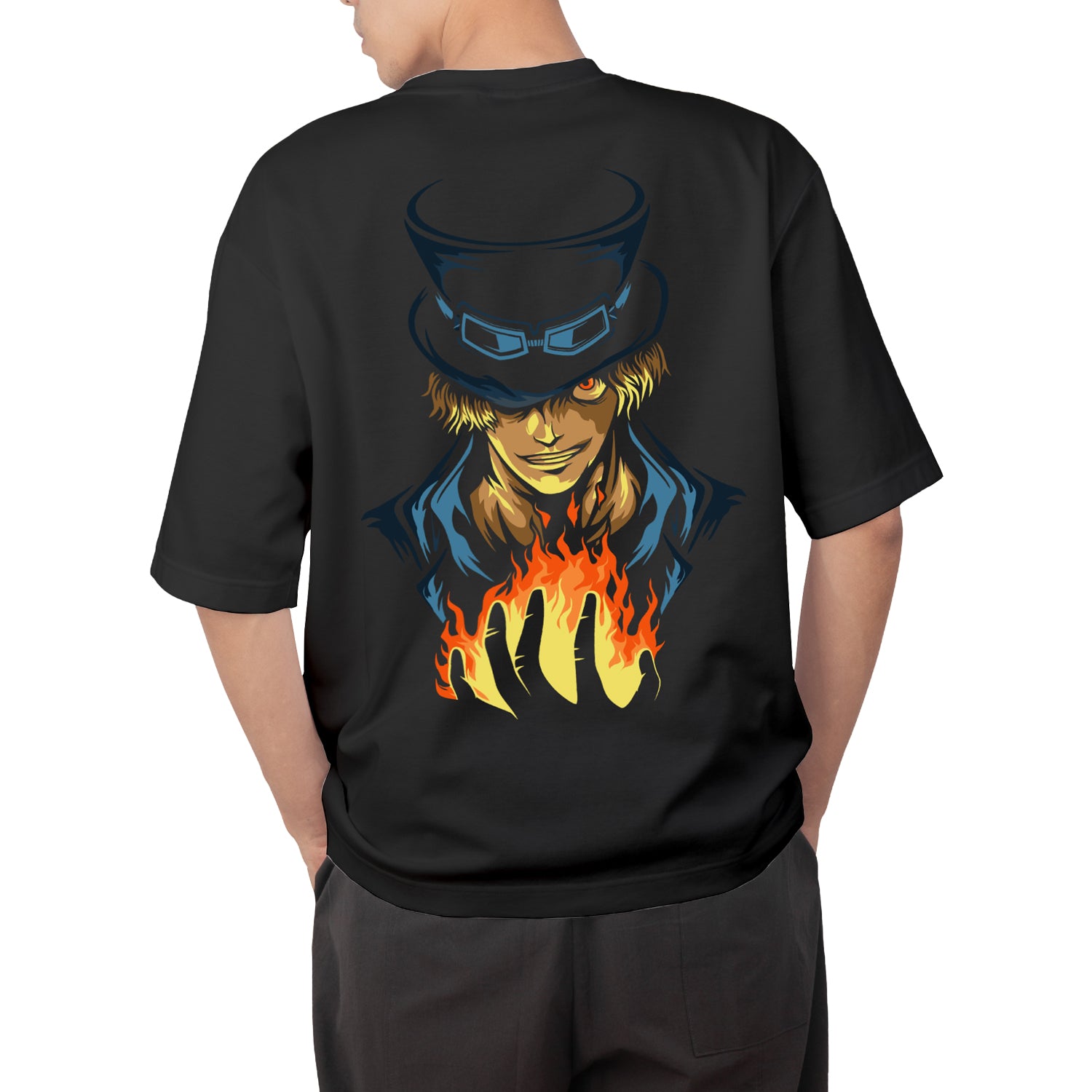 Sabo Anime Graphic Oversize T-shirt