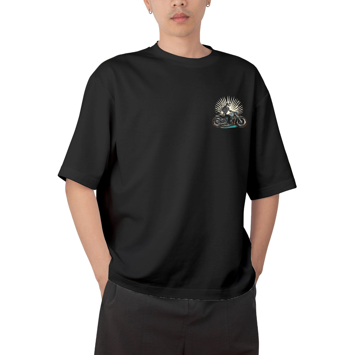 Riding With Bones Oversize T-shirt Buy Online – DeshiDukan T