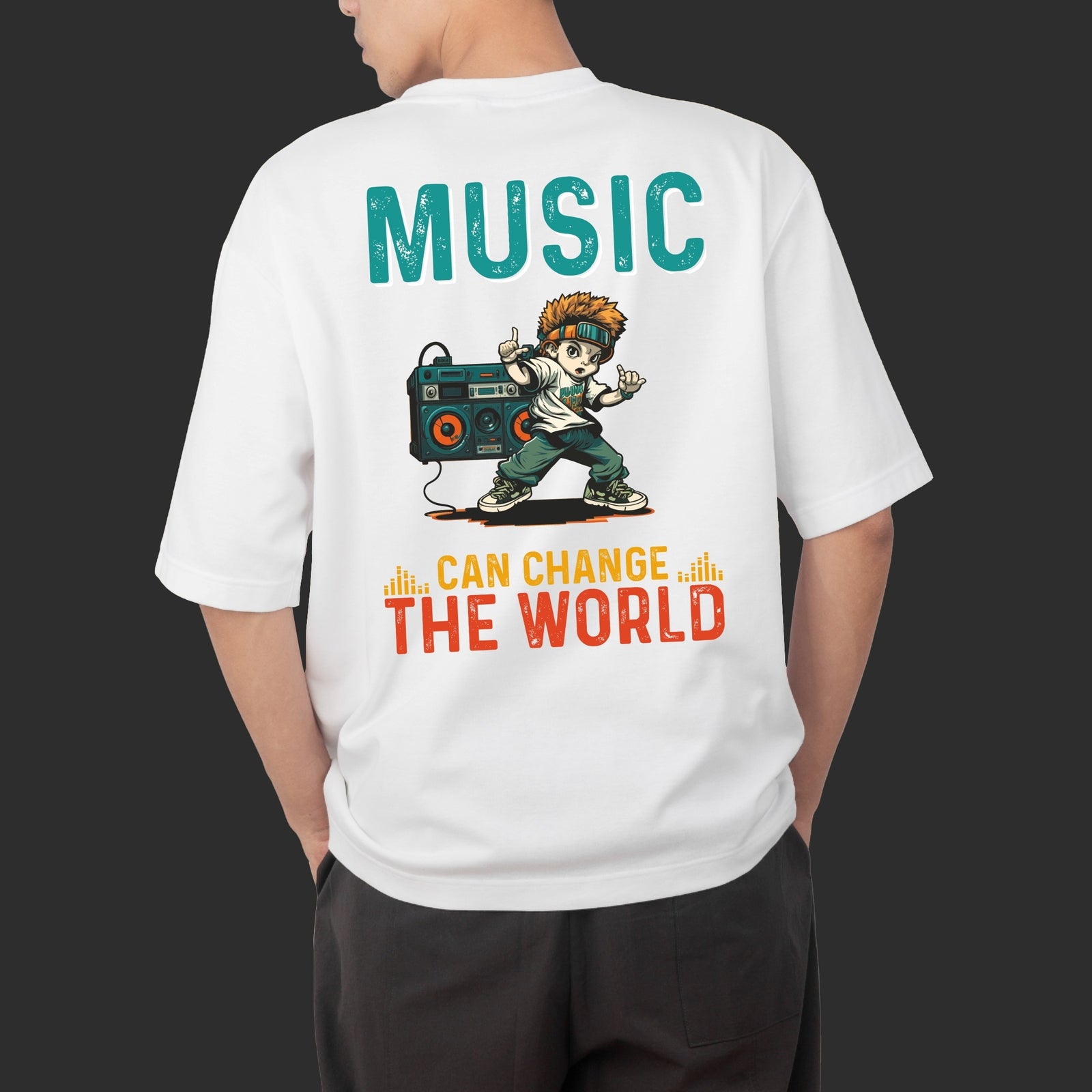 Music Can Change The World Oversize T-shirt