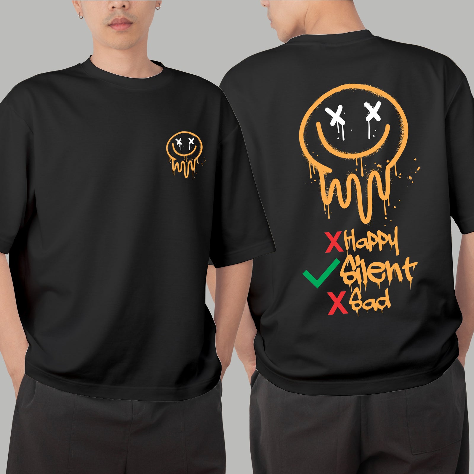 Hap Sil Sad Oversize T-shirt