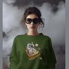 Robot playing music sweatshirt
