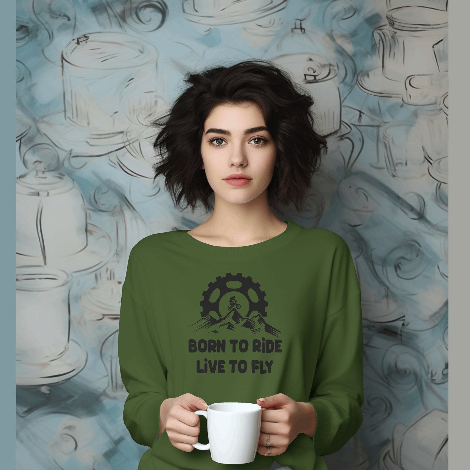 Born to ride, Live to fly sweatshirt