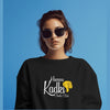 Hamna Kadki Chale chhe Black Sweatshirt