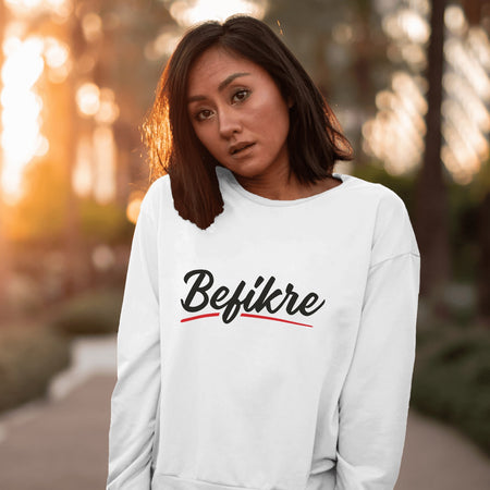 Befikare White Sweatshirt