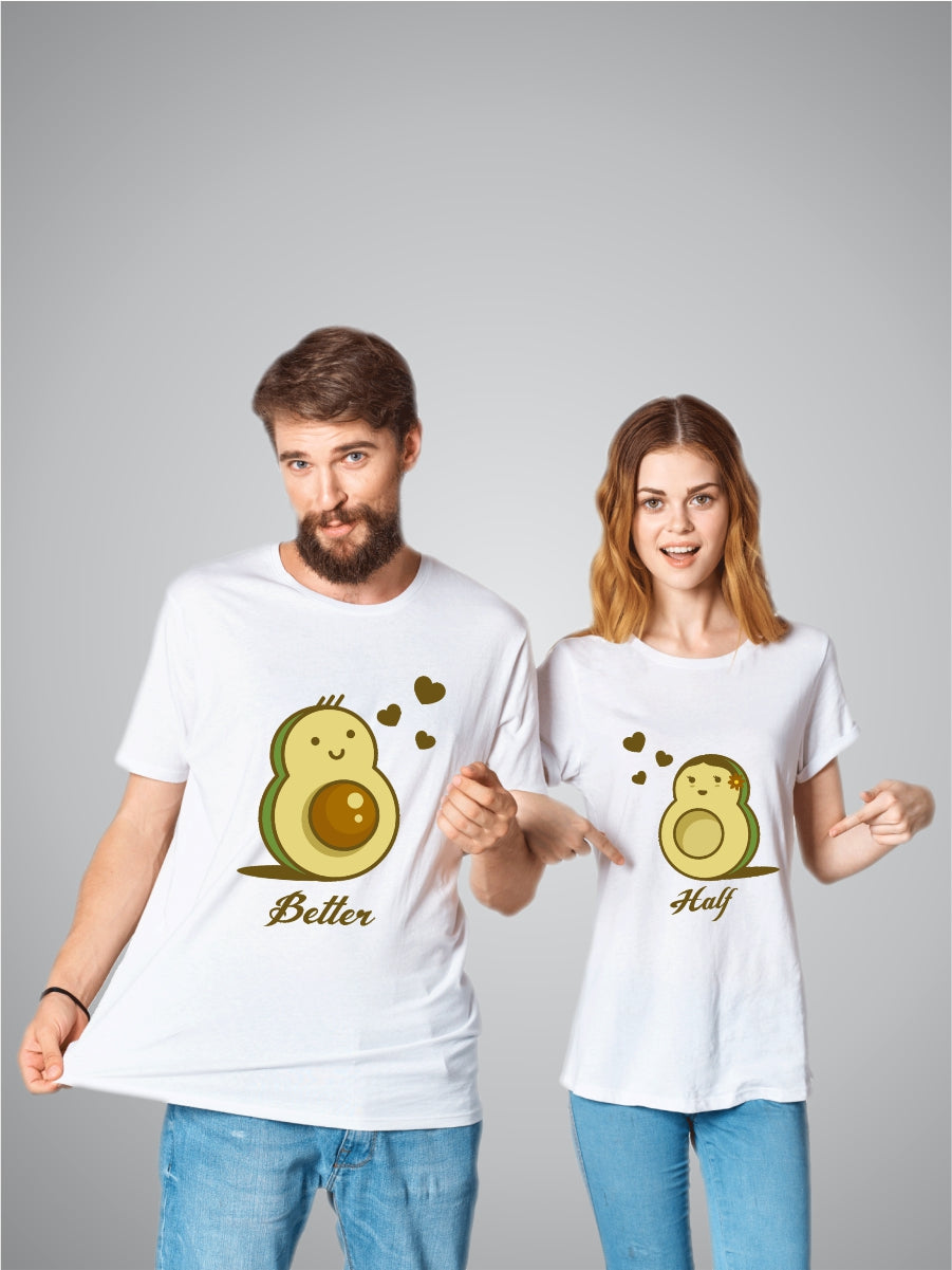 Better Half grapphiti Couple T-shirt Pair