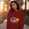 Hamna Kadki Chale Chhe - Maroon Sweatshirt