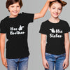 Her Brother -His Sister Rakhi T-shirt