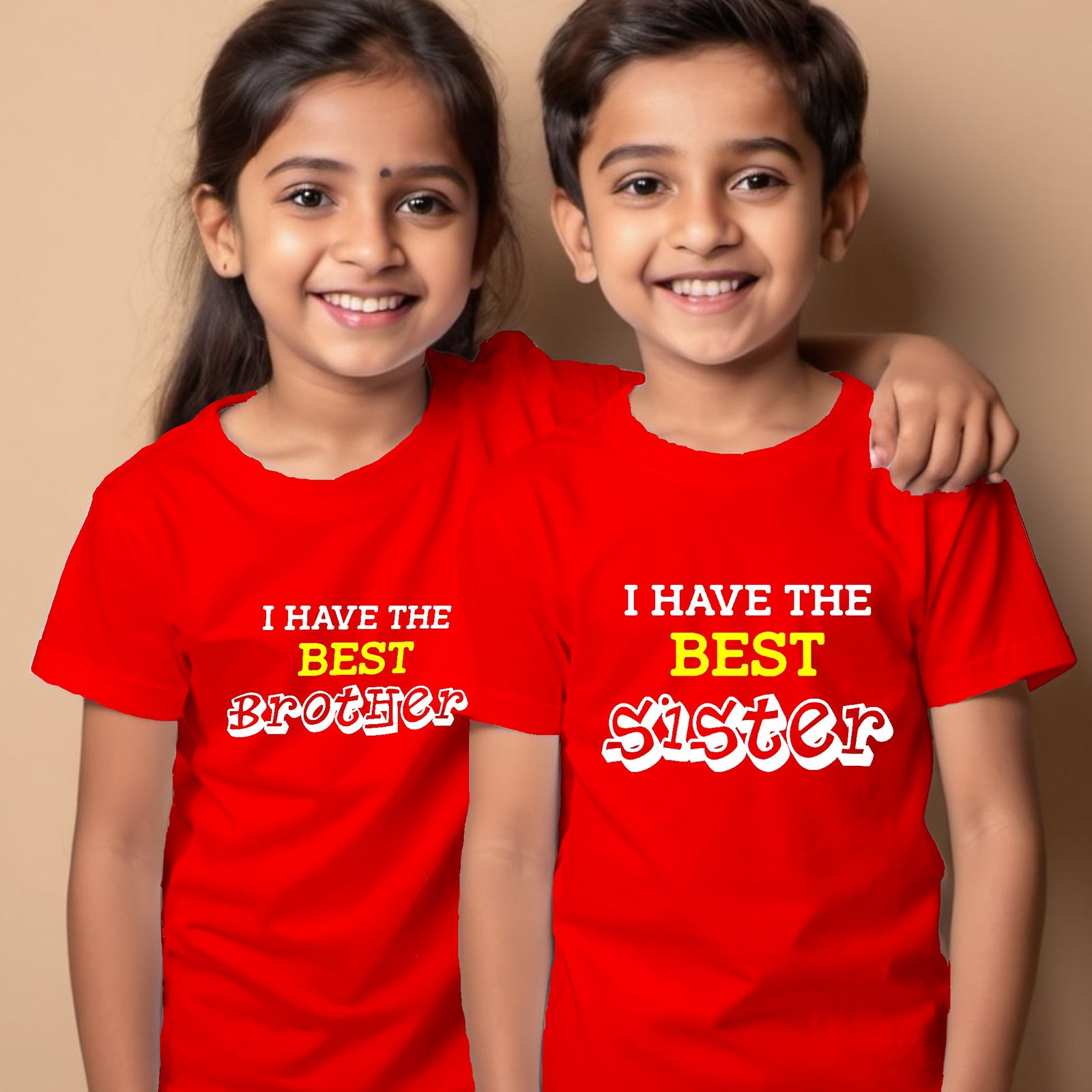 I have Best Brother, Sister - T-Shirts Combo For Rakhi
