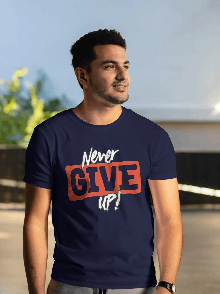 Never Give Up Youth Cotton T-shirt