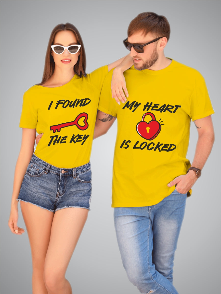 My heart is locked with key latest couple design