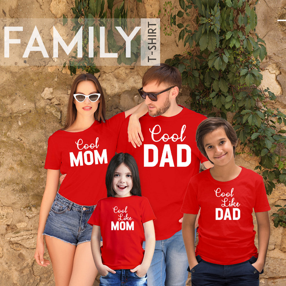 Cool Mom, Dad, Son, Daughter Family Cotton Tshirts Buy Online ...