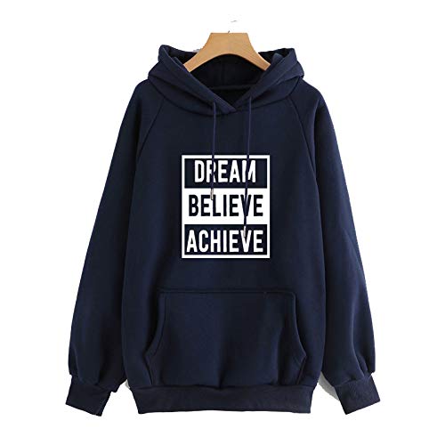 Printed Cotton Hoodies - Unisex Regular Fit | Dream Believe Achieve