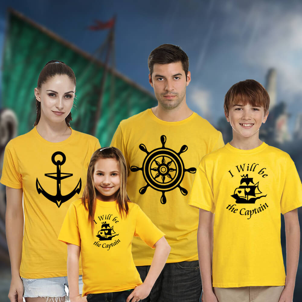 Captain Cruising Yellow Tshirts Set Buy in Gujarat, India – DeshiDukan Tshirt Lounge
