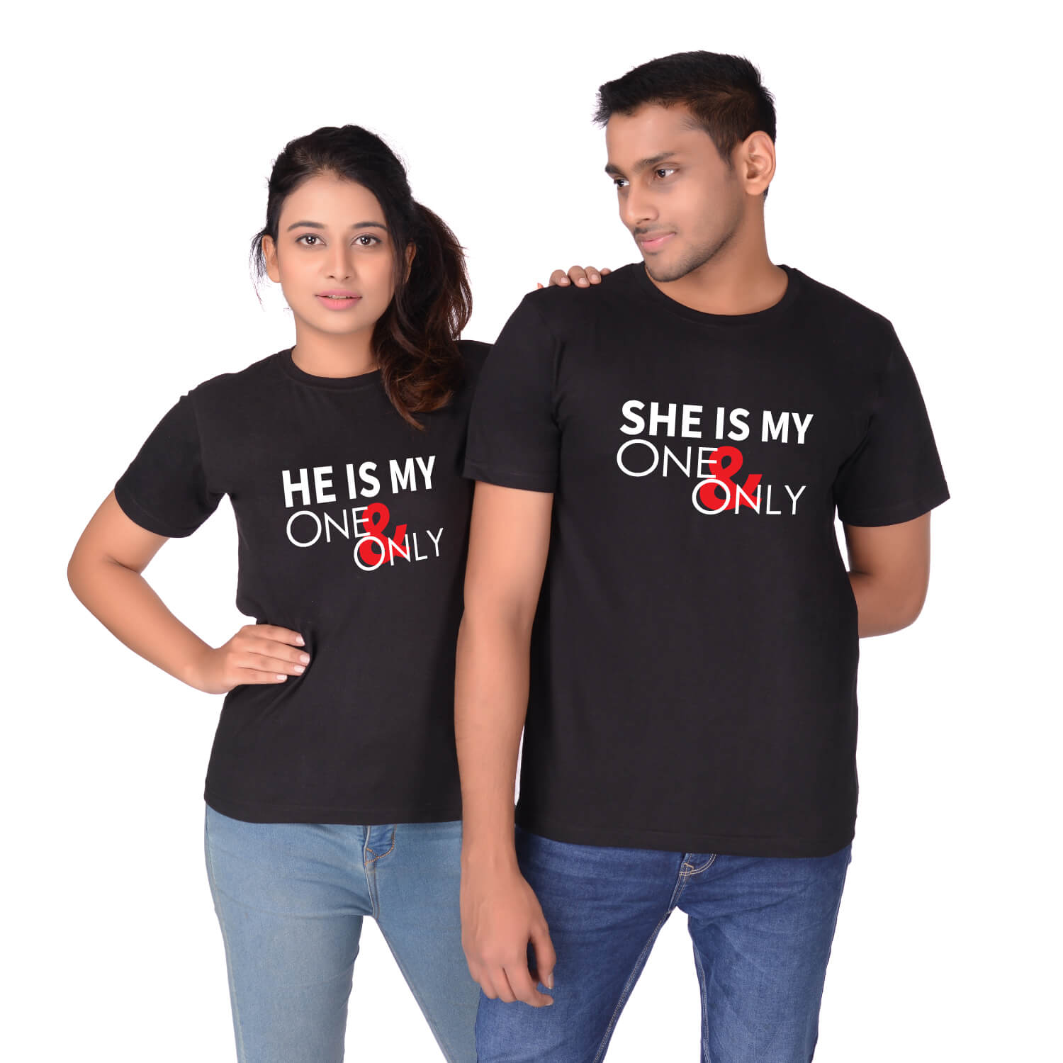 He Is My One & Only - Couple Pre-wedding T-Shirts