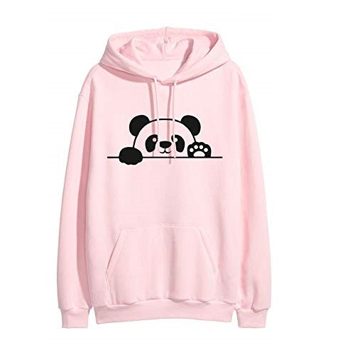 Panda Printed Cotton Hoodies Unisex Regular Fit