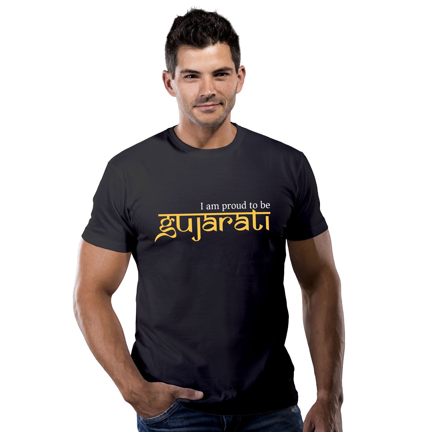 I Am Proud Tobe Gujarati - Cotton T-Shirts