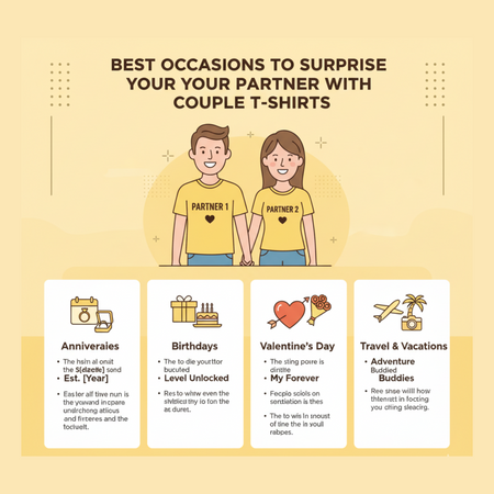Best Occasions to Surprise Your Partner with Couple T-Shirts