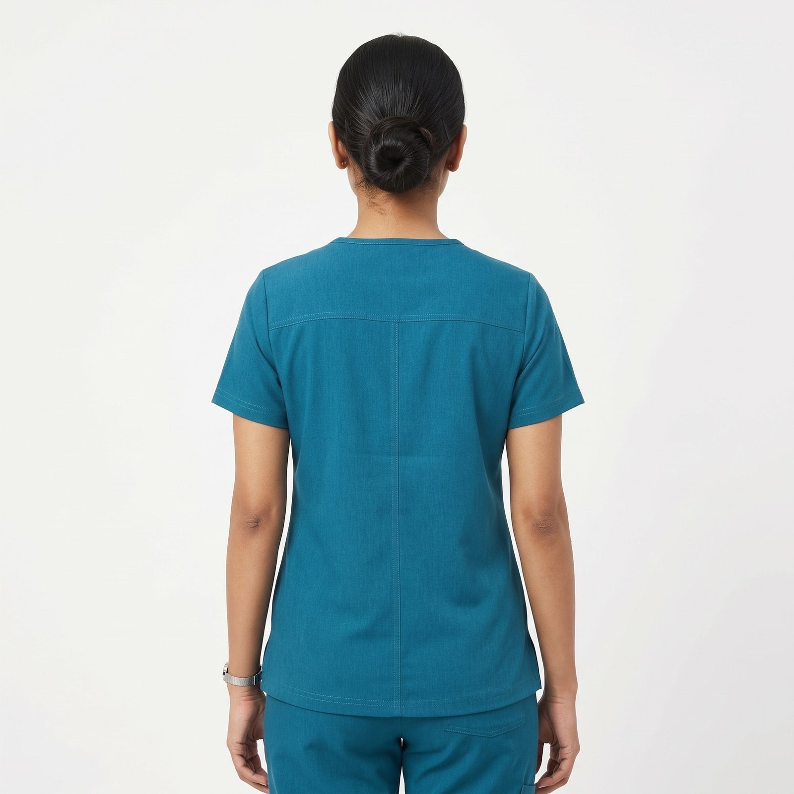 Teal V-Neck Scrub Suit