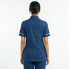 Navy Blue Housekeeping Uniform with Contrast Tipping