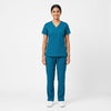 Teal V-Neck Scrub Suit