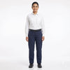 Men & Women White Shirt Navy Blue Trouser Work Uniform Set