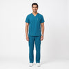 Teal V-Neck Scrub Suit