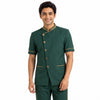 Forest Green Housekeeping Uniform with Gold Tipping