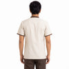 Ivory Housekeeping Uniform with Brown Tipping