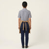 Striped Shirt with Tan Waist Apron Café Staff Uniform Set