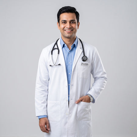 Men's White Doctor Coat