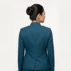 Women's Teal Mandarin Collar Jacket Reception Uniform Set