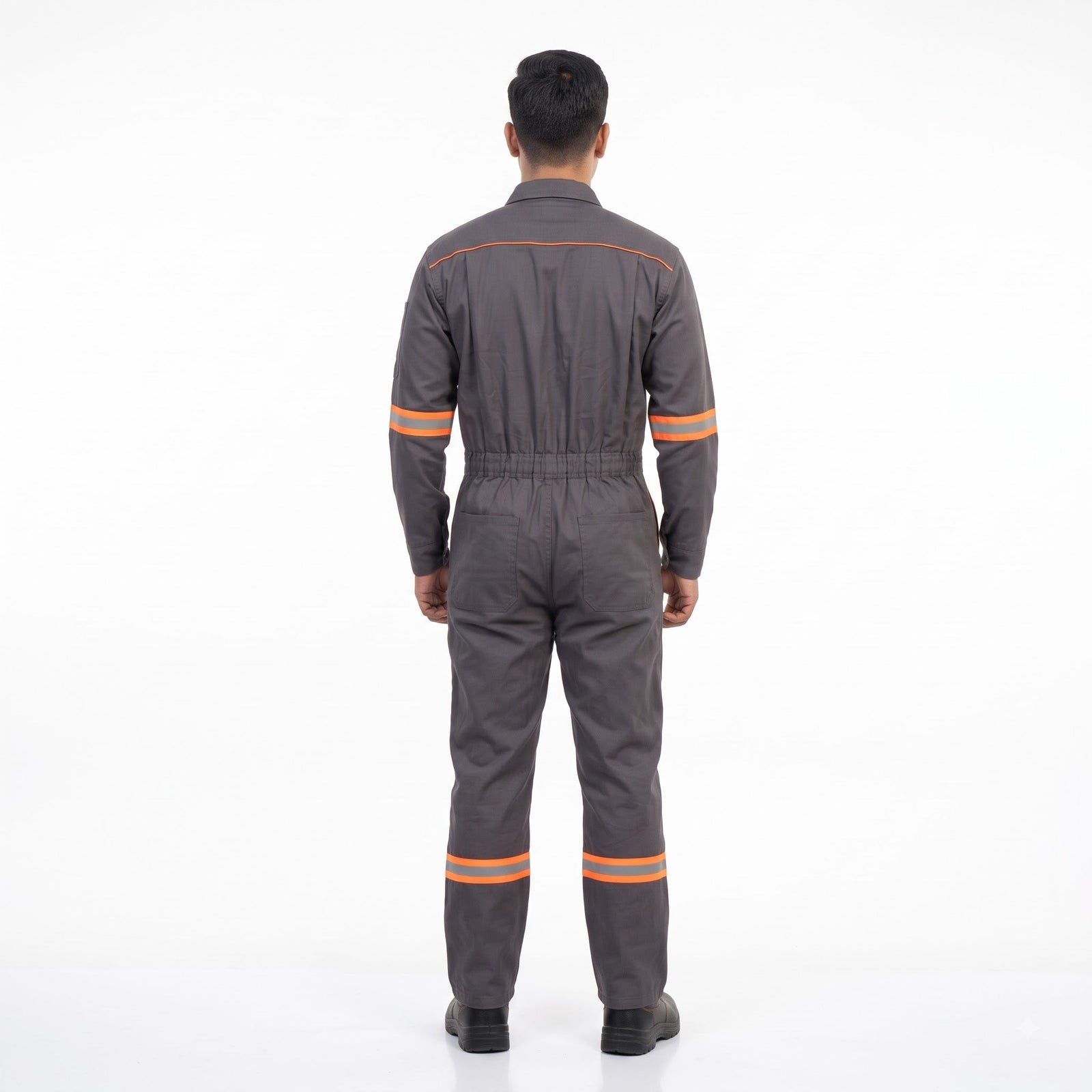 Gray Full-Body Boiler Suit