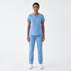 Ceil Blue V-Neck Scrub Suit