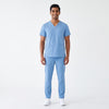 Ceil Blue V-Neck Scrub Suit