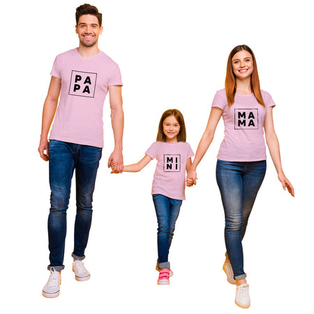 Pa Ma Mi Full Family T-shirt Pack Of 4