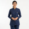 Navy Blue Housekeeping Uniform with Golden Tipping